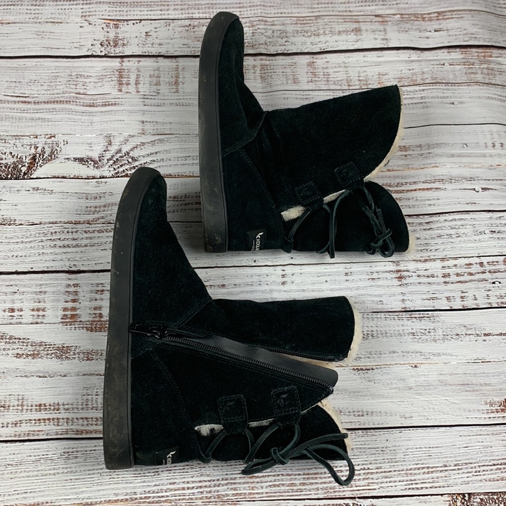 Koolaburra by UGG black boots zip and tie sz 7 - Picture 5 of 10
